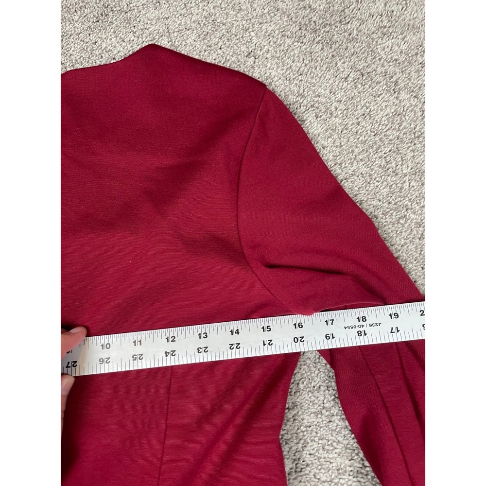 Trina Turk Dress Womens XS Red Gold Button Fit Flare Party Event Business Office - Picture 10 of 14